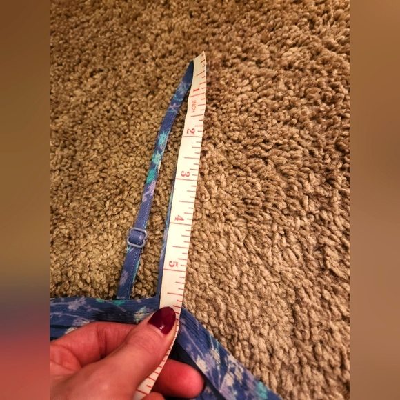 💥2/$30💥 Lauren Conrad Blue Floral Mini Sundress - Picture 7 of 13